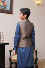 Real Image Kids Waist Coat Collection'2025-OKW-007 Smart Fit