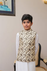 Real Image Kids Waist Coat Collection'2025-OKW-012 Smart Fit