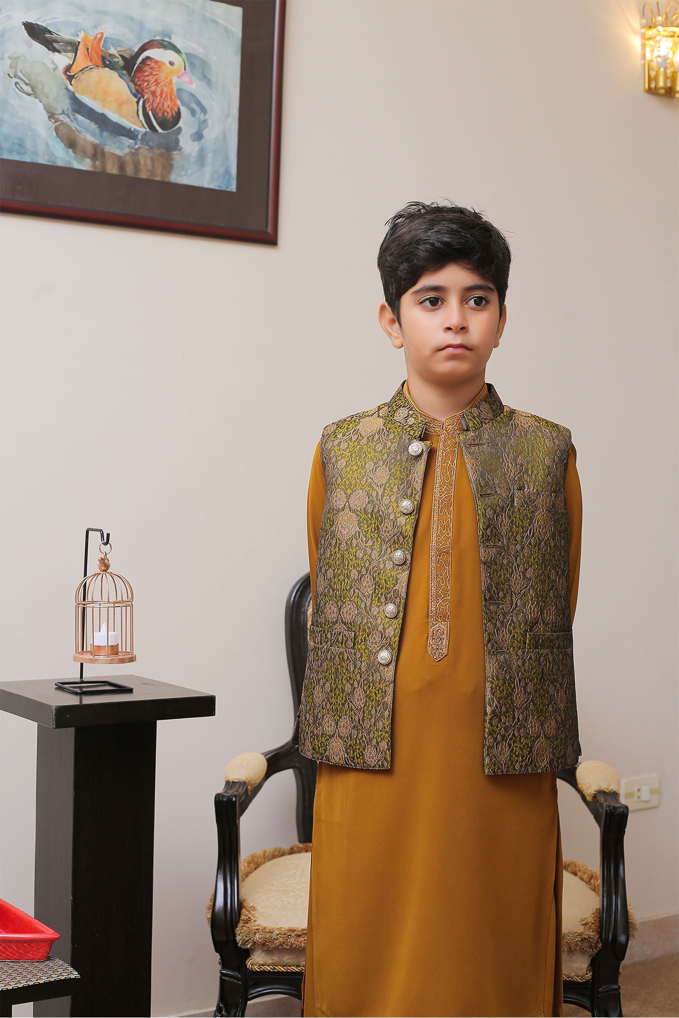 Real Image Kids Waist Coat Collection'2025-OKW-006 Smart Fit