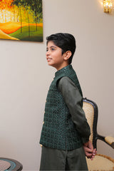 Real Image Kids Waist Coat Collection'2025-OKW-009 Smart Fit