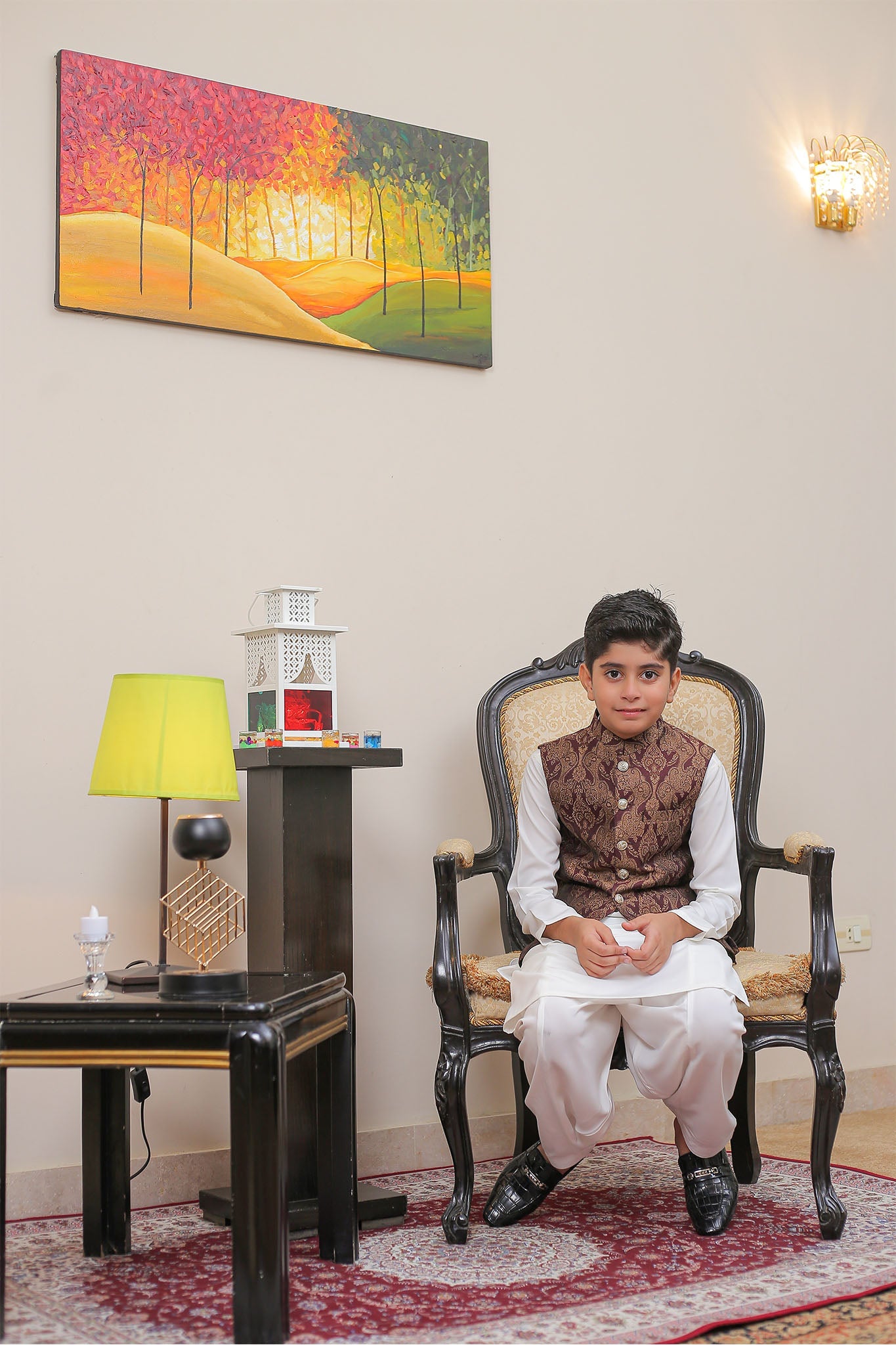 Real Image Kids Waist Coat Collection'2025-OKW-020 Smart Fit