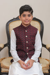 Real Image Kids Waist Coat Collection'2025-OKW-014 Smart Fit