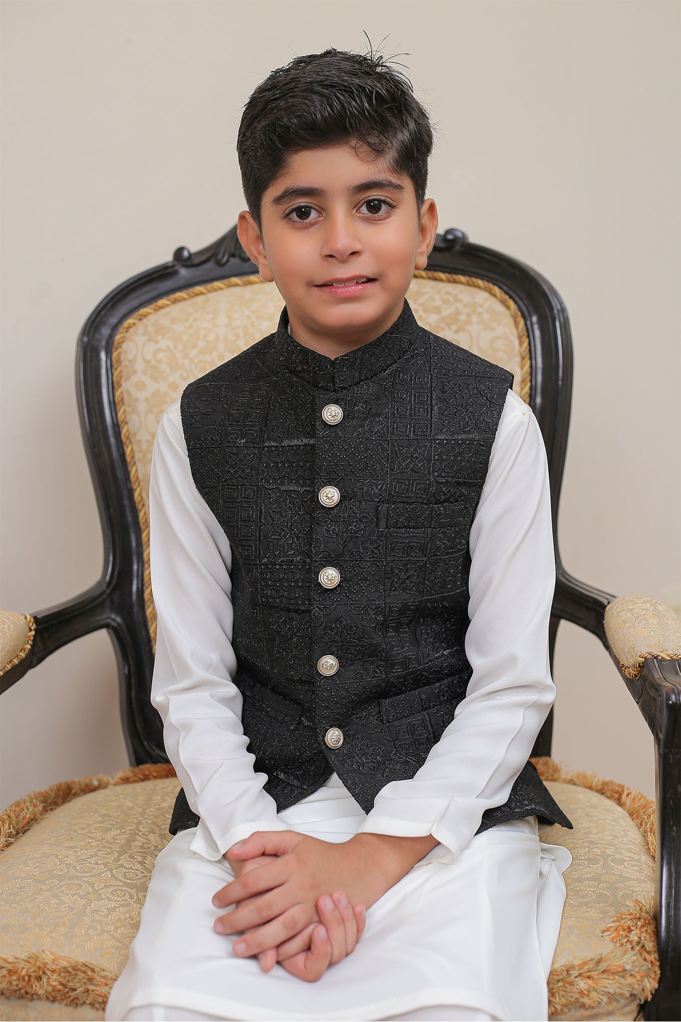 Real Image Kids Waist Coat Collection'2025-OKW-015 Smart Fit