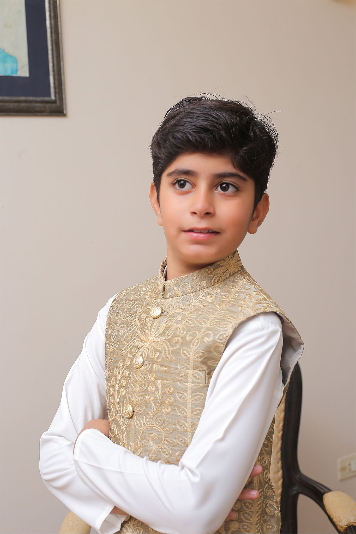 Real Image Kids Waist Coat Collection'2025-OKW-004 Smart Fit
