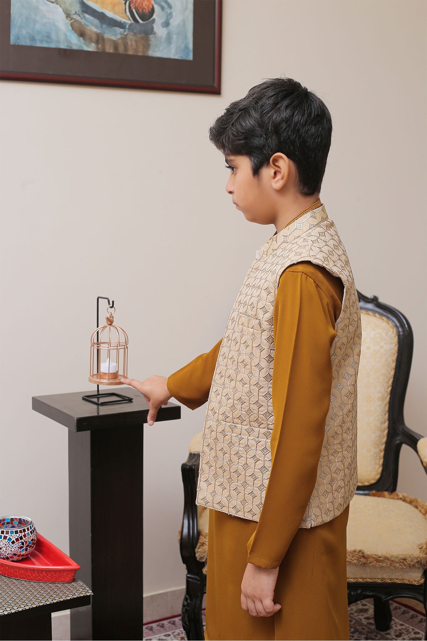 Real Image Kids Waist Coat Collection'2025-OKW-011 Smart Fit