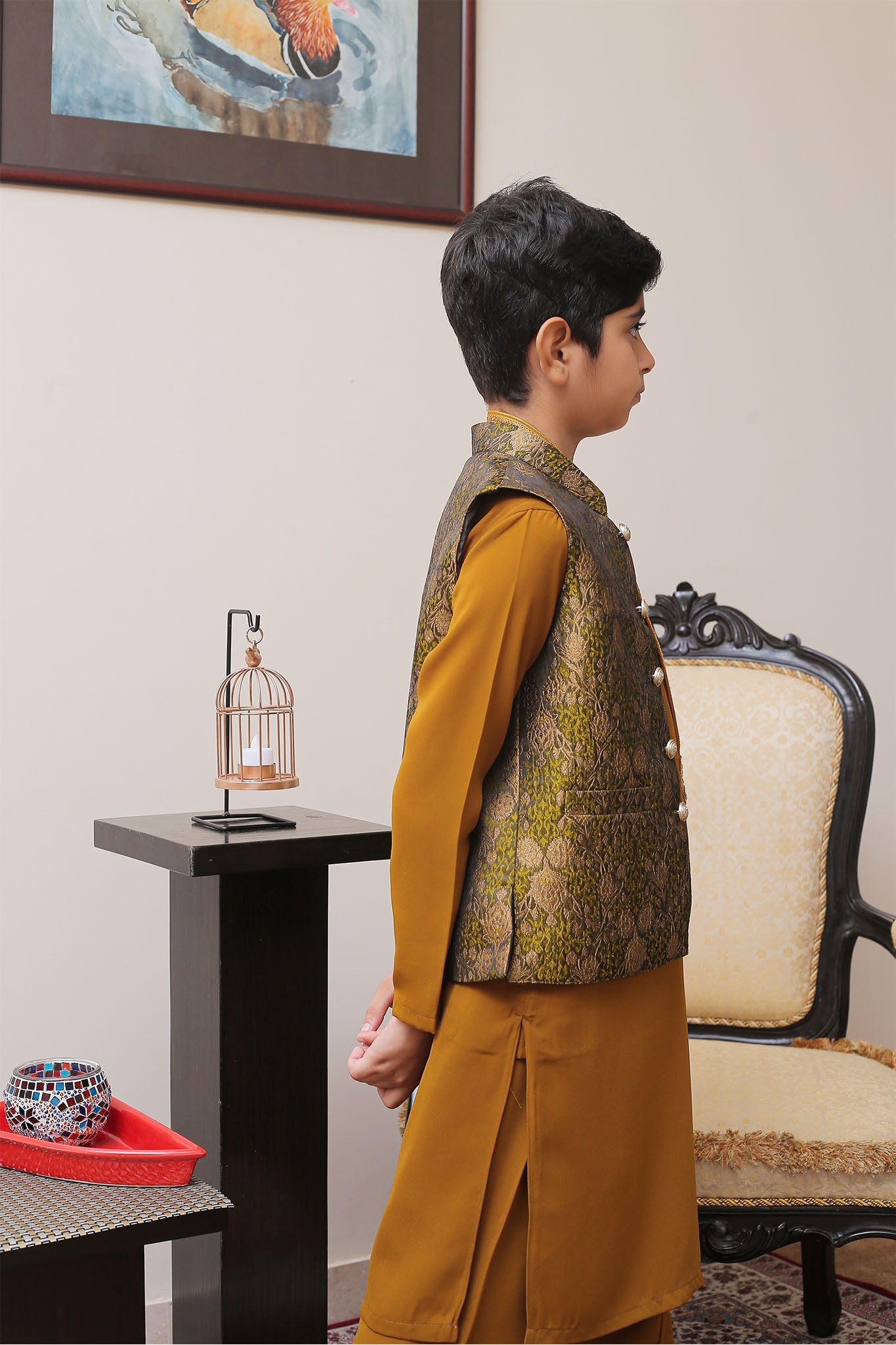 Real Image Kids Waist Coat Collection'2025-OKW-006 Smart Fit