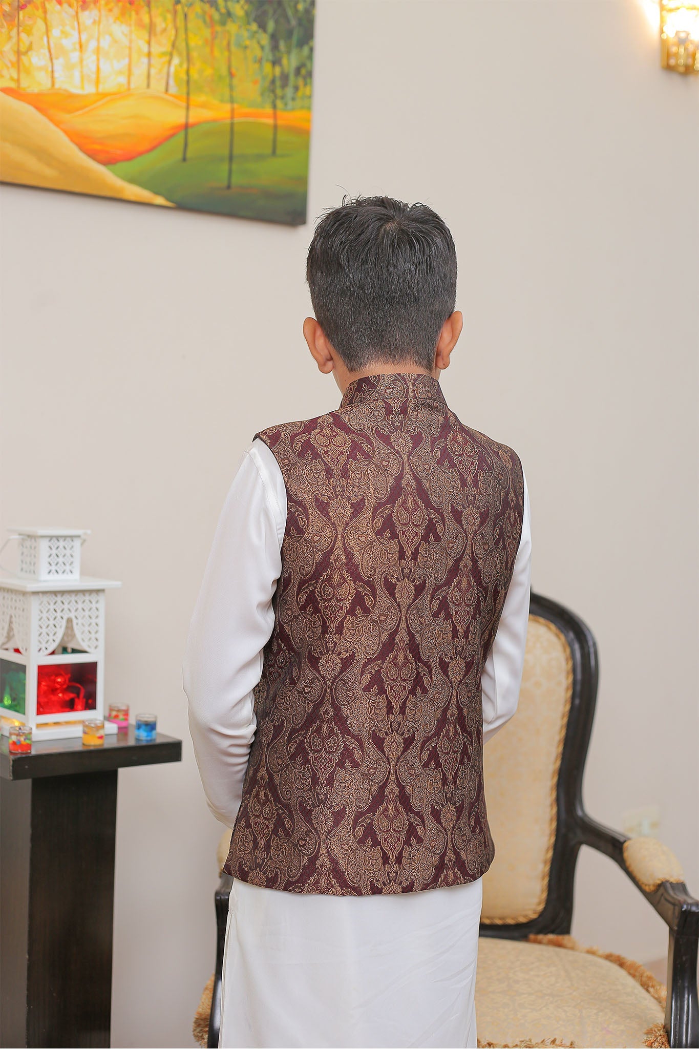 Real Image Kids Waist Coat Collection'2025-OKW-020 Smart Fit