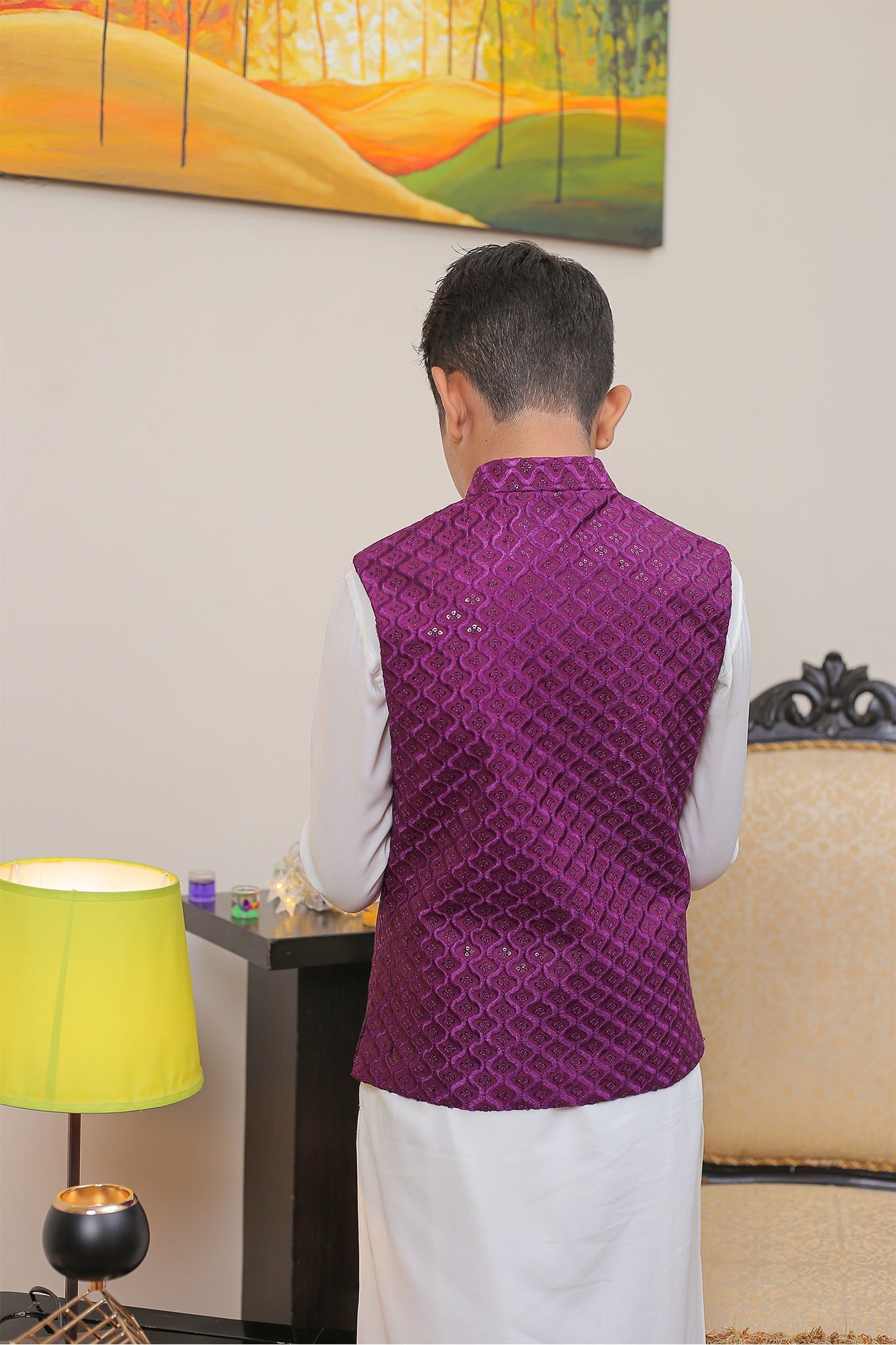 Real Image Kids Waist Coat Collection'2025-OKW-018 Smart Fit