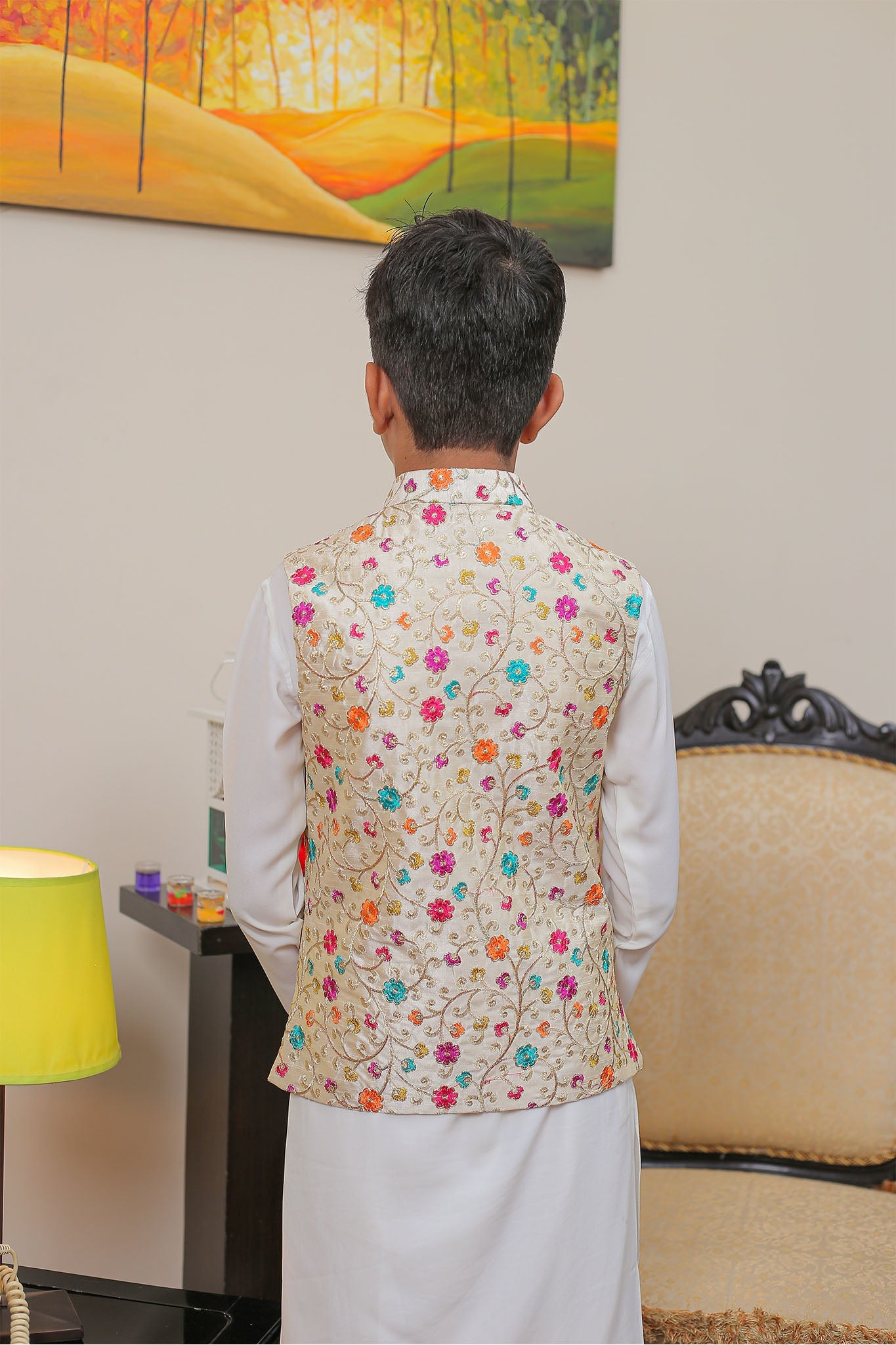 Real Image Kids Waist Coat Collection'2025-OKW-017 Smart Fit