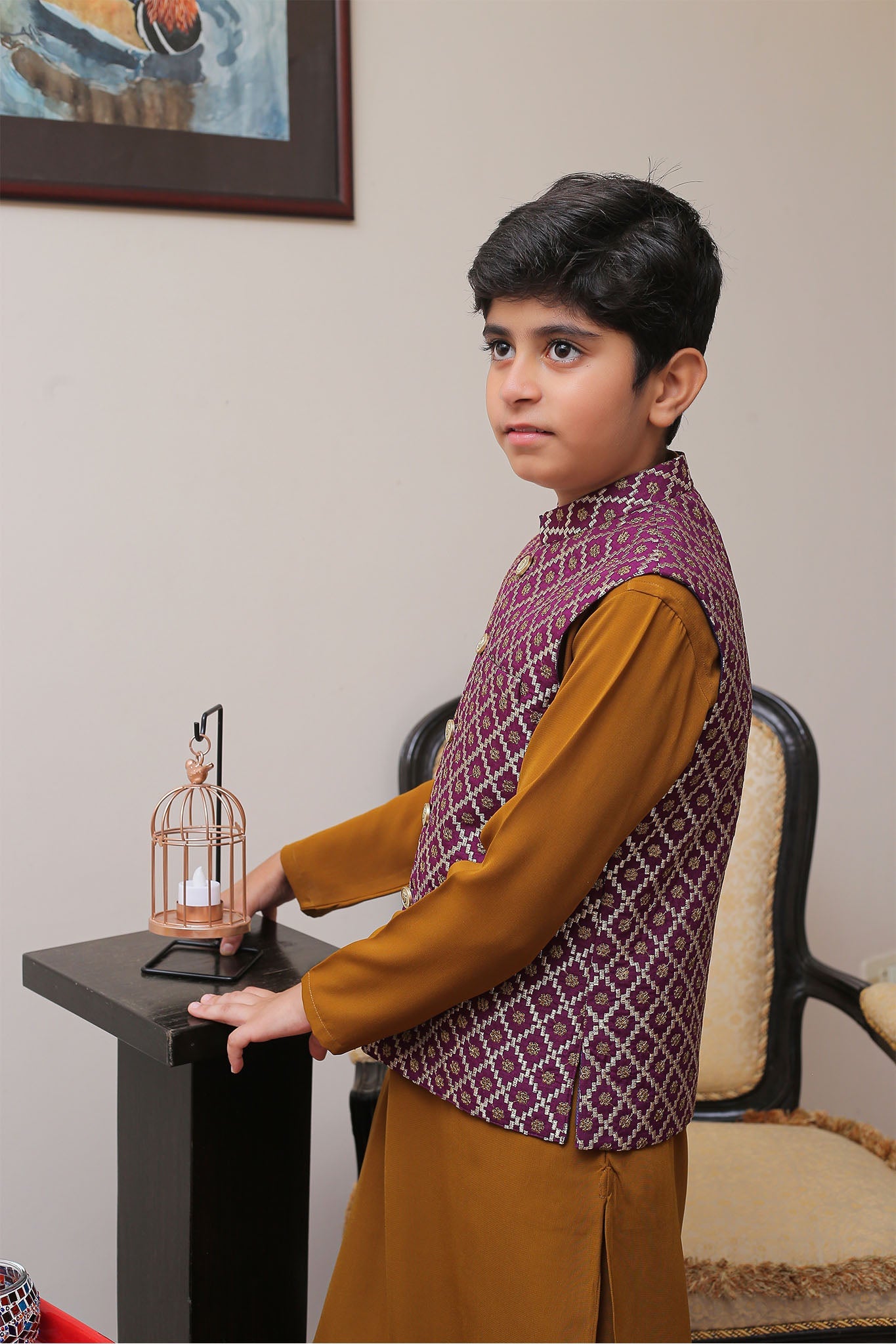 Real Image Kids Waist Coat Collection'2025-OKW-013 Smart Fit