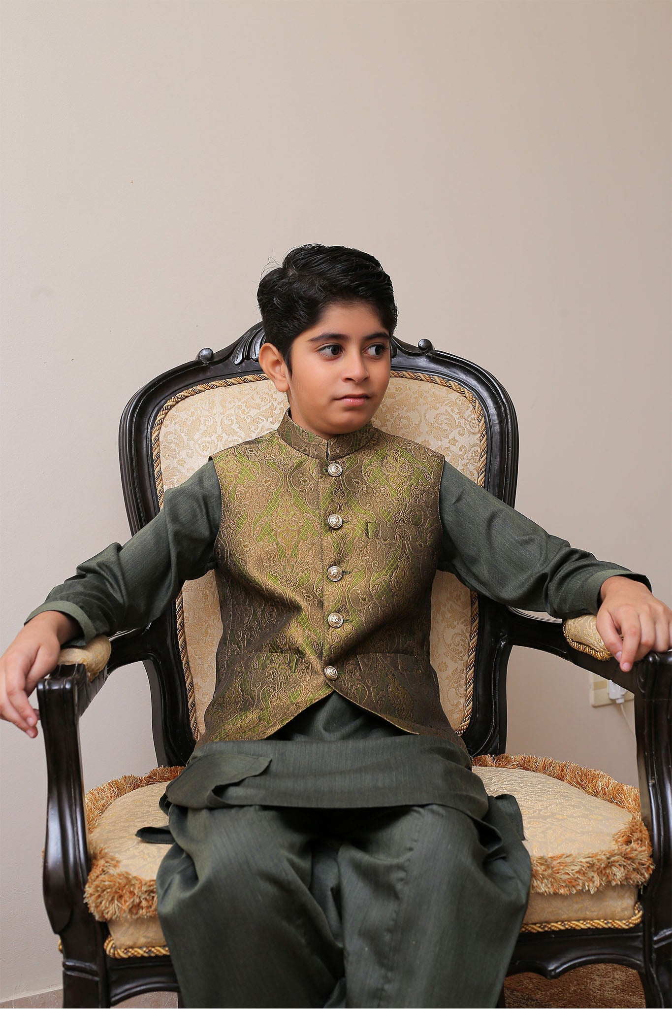 Real Image Kids Waist Coat Collection'2025-OKW-010 Smart Fit