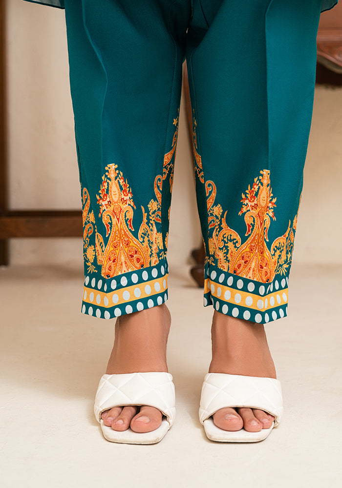 Amal Stitched 2 Piece Summer Cambric Collection-Meadow