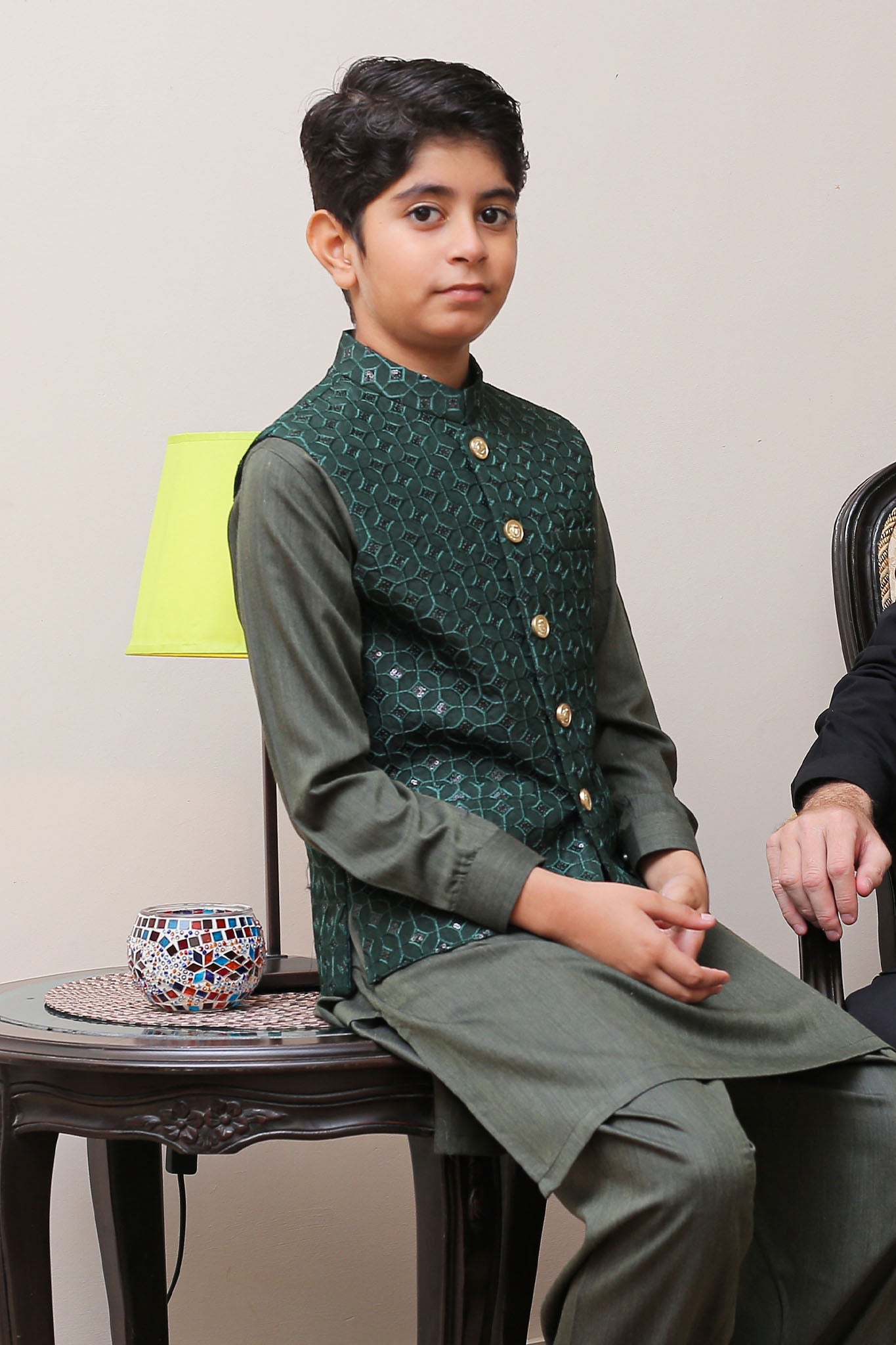 Real Image Kids Waist Coat Collection'2025-OKW-009 Smart Fit