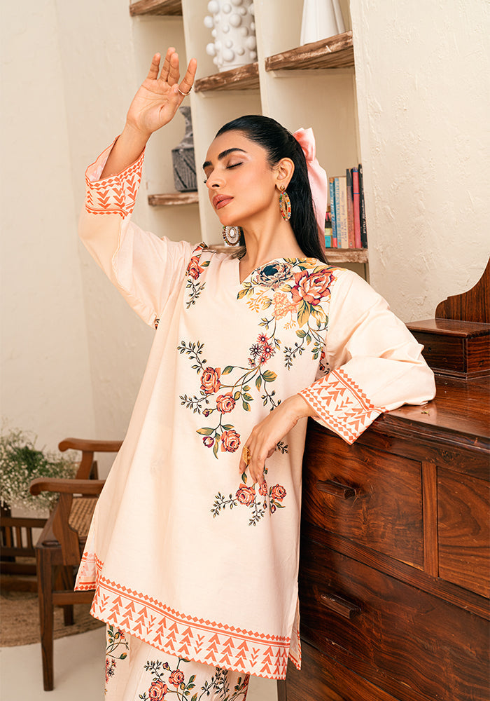 Amal Stitched 2 Piece Summer Cambric Collection-Dhalia