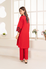 La Rosaa Stitched 2 Piece Summer Collection-Ruby 2Pc