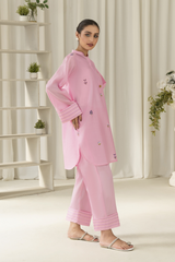 La Rosaa Stitched 2 Piece Emb Dobby Lawn Collection-Flora 2Pc