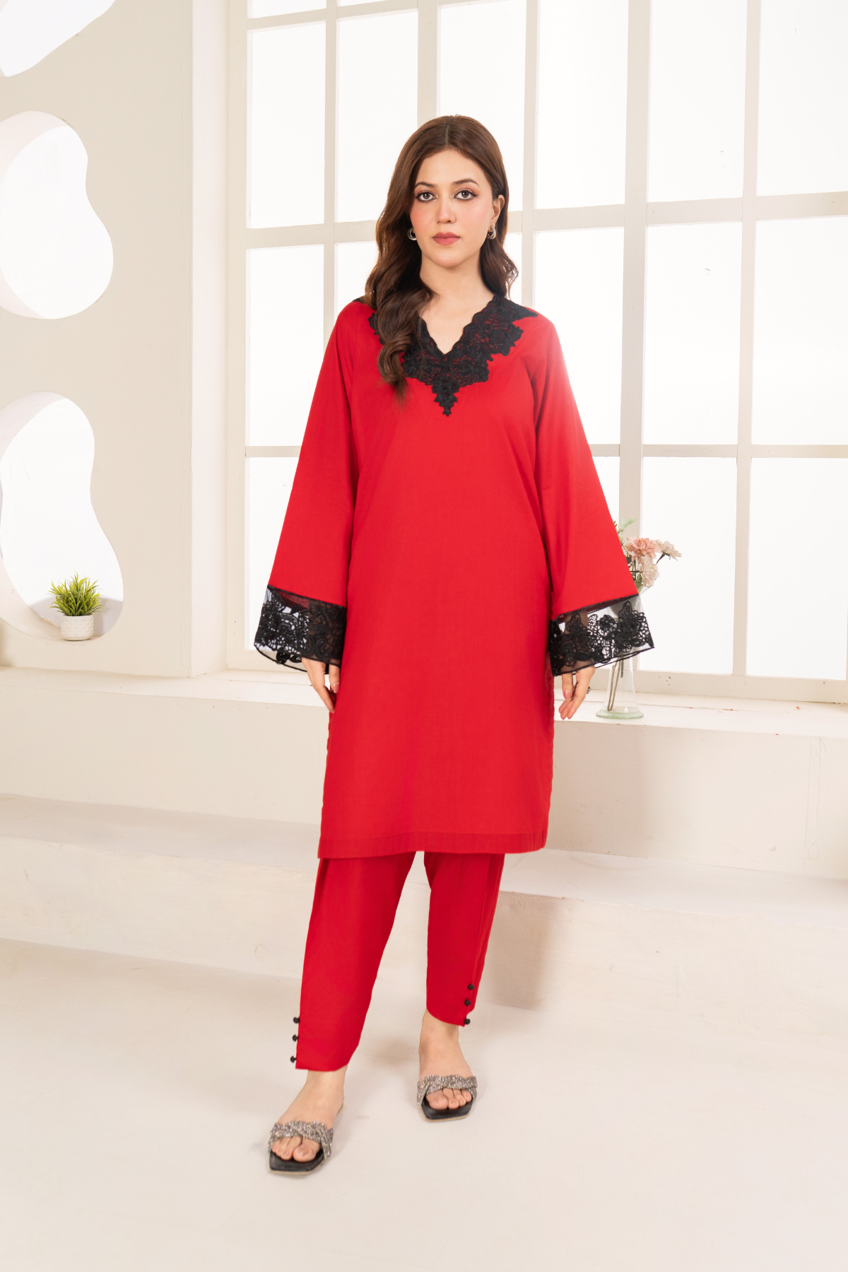 La Rosaa Stitched 2 Piece Summer Collection-Tulip 2Pc