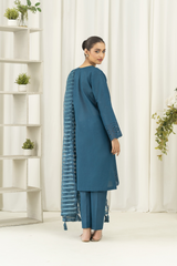 La Rosaa Stitched 3 Piece Emb Cotton Lawn Collection-Either- 3Pc
