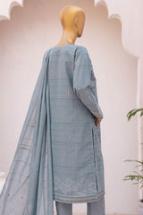 Valencia By HZ Unstitched 3 Piece Jacquard Lawn Collection'2024-VJ-01