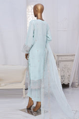 Viera The Organza Story By Sada E Noor Stitched 3 Piece Luxury Prets Vol-01 Collection'2025-Viery-03-Sky Blue