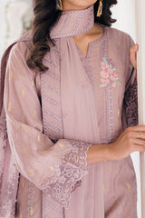 Eid Drop 2 By Azure Unstitched 3 Piece Ensembles Festive Jacquard Lawn Collection'2024-60-Vintage Mauve