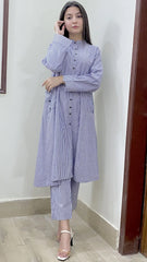 Urban Cut 2 Piece Cotton Yarn Dyed Co Ord Set