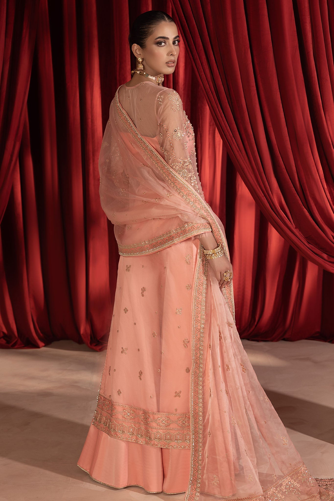Shagun By Anayra Amal Unstitched & Stitched Wedding Luxe Edit-Gulaab