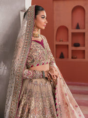 Zaryaab By Gulaal Unstitched 3 Piece Wedding Formals Collection'2022-Anshah GL-WS-22V1-28 (Ivory White Lehnga Choli)