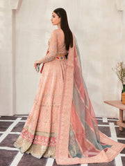 Zaryaab By Gulaal Unstitched 3 Piece Wedding Formals Collection'2022-Afreen GL-WS-22V1-29 (peach lehnga choli)