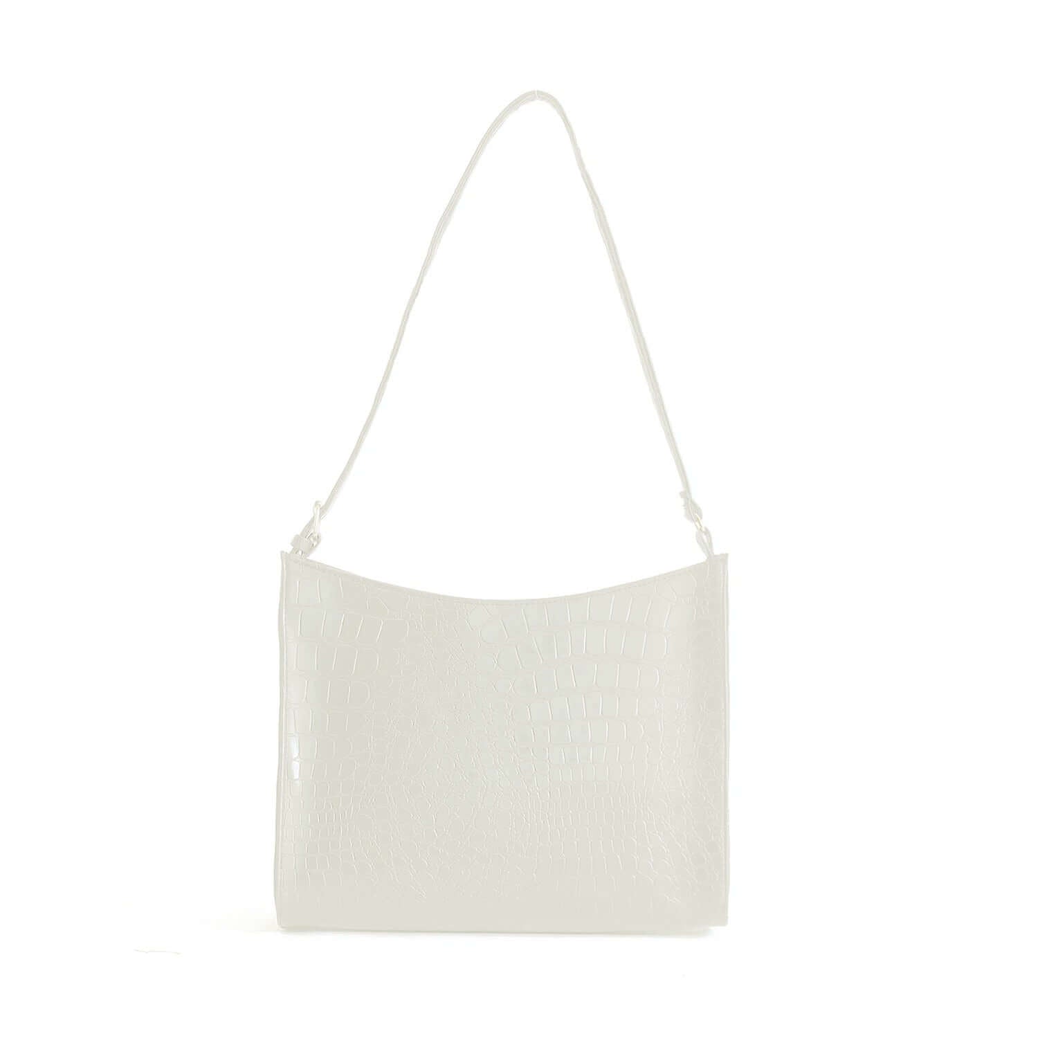 Halfmoon crocodile white - LEFTOVER - Bag X