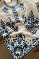Yaaqot Stitched 3 Piece Winter Collection-Cotton Kaddi Net Stitched 3p