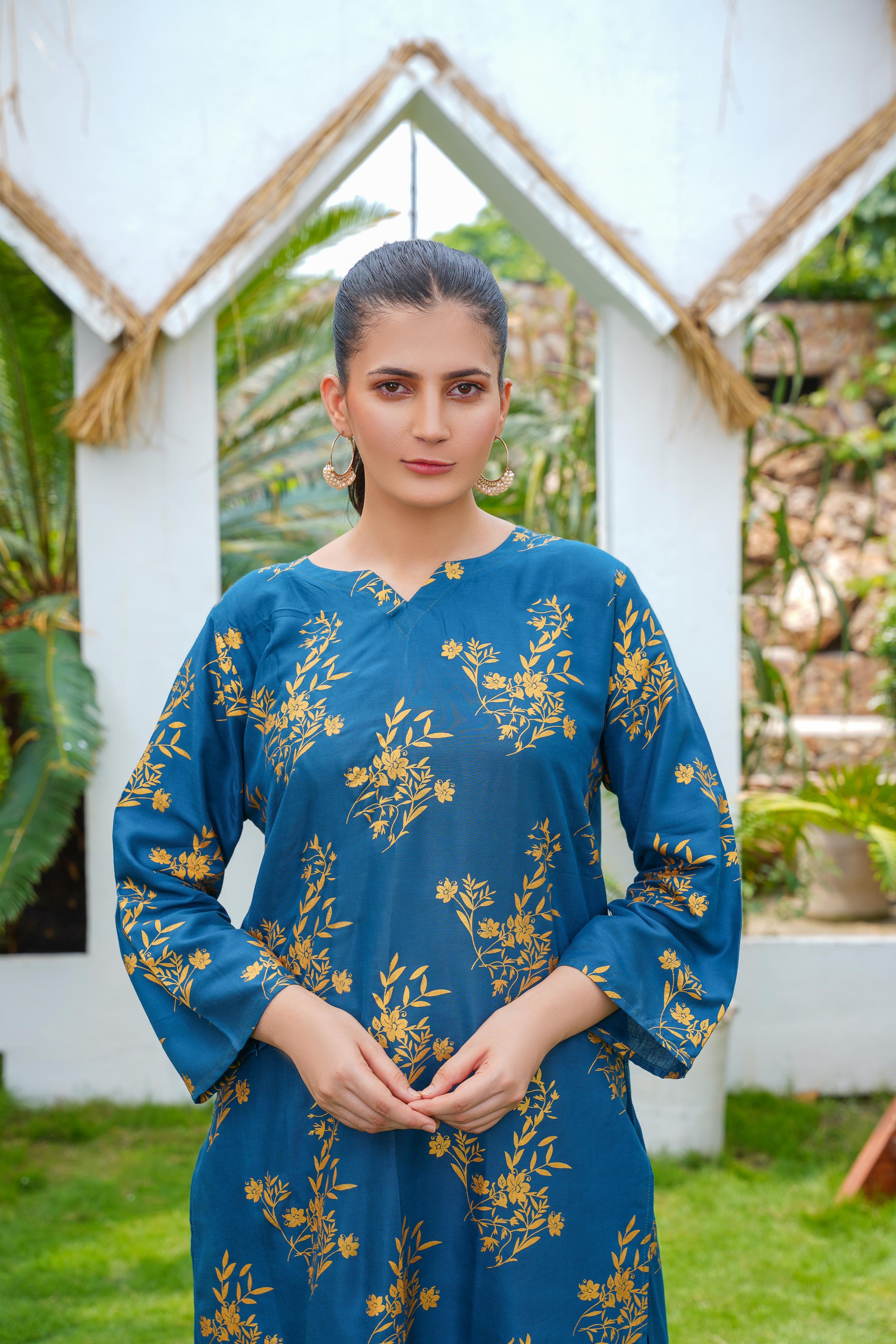 Zaib E Hoor Camellia 2Pcs Stitched Suit