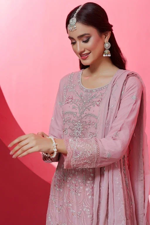 Dressline Stitched 3 Piece Emb Luxury Chiffon Maxi Collection