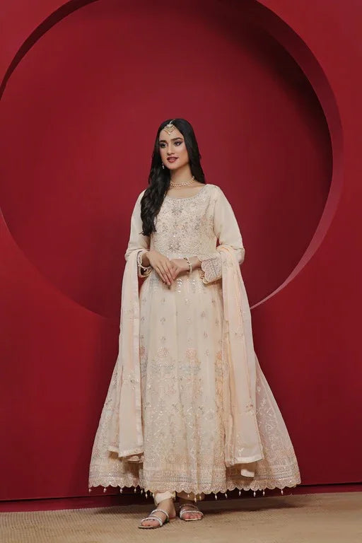 Dressline Stitched 3 Piece Emb Luxury Chiffon Maxi Collection