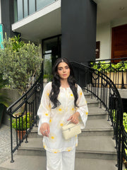 Zaman By MNM Stitched 2 Piece Print Edits Collection'2024-Daisy Delight