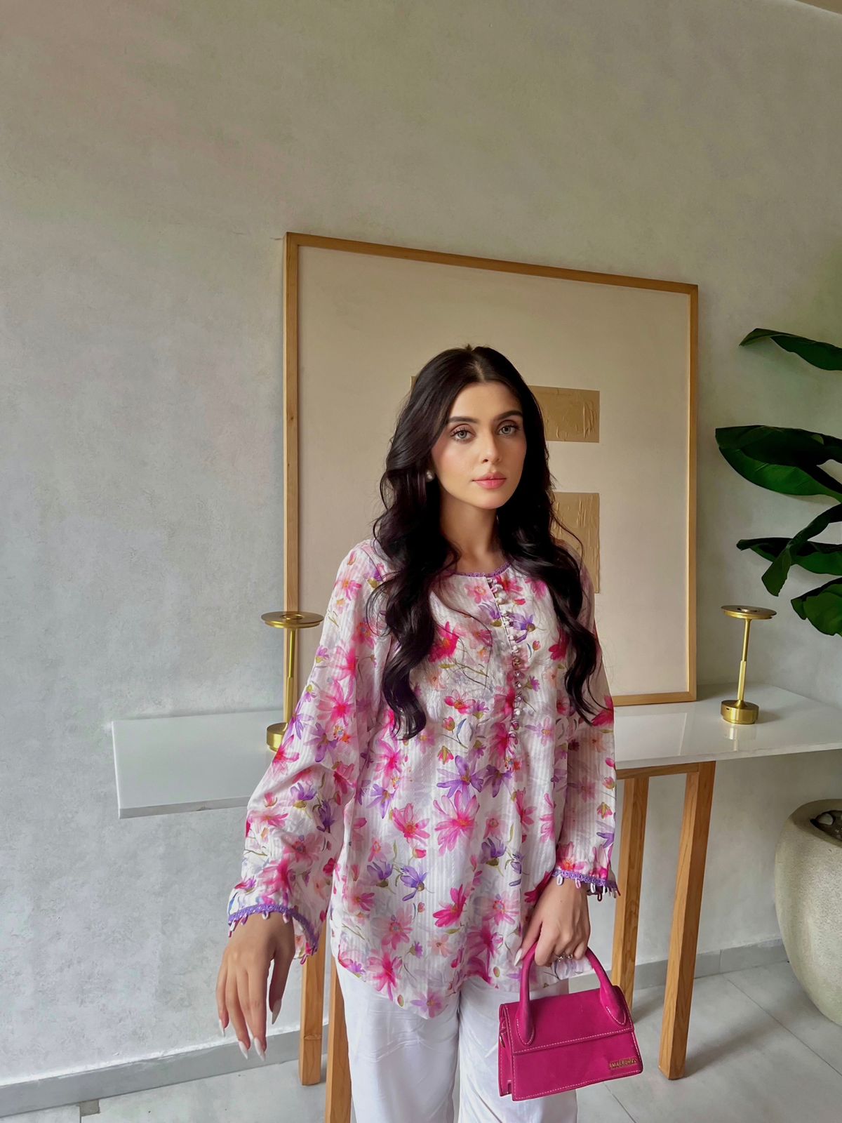Zaman By MNM Stitched 2 Piece Print Edits Collection'2024-Floral Fusion