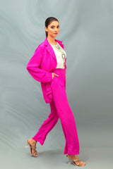 Sonrisa Hot Pink Blazer 2pc