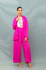 Sonrisa Hot Pink Blazer 2pc