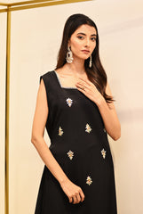 Sonrisa Elegante Black Dress