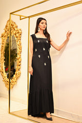 Sonrisa Elegante Black Dress