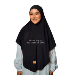 Bidoon Essma Al-Medina In Black Ready To Wear Extra Large