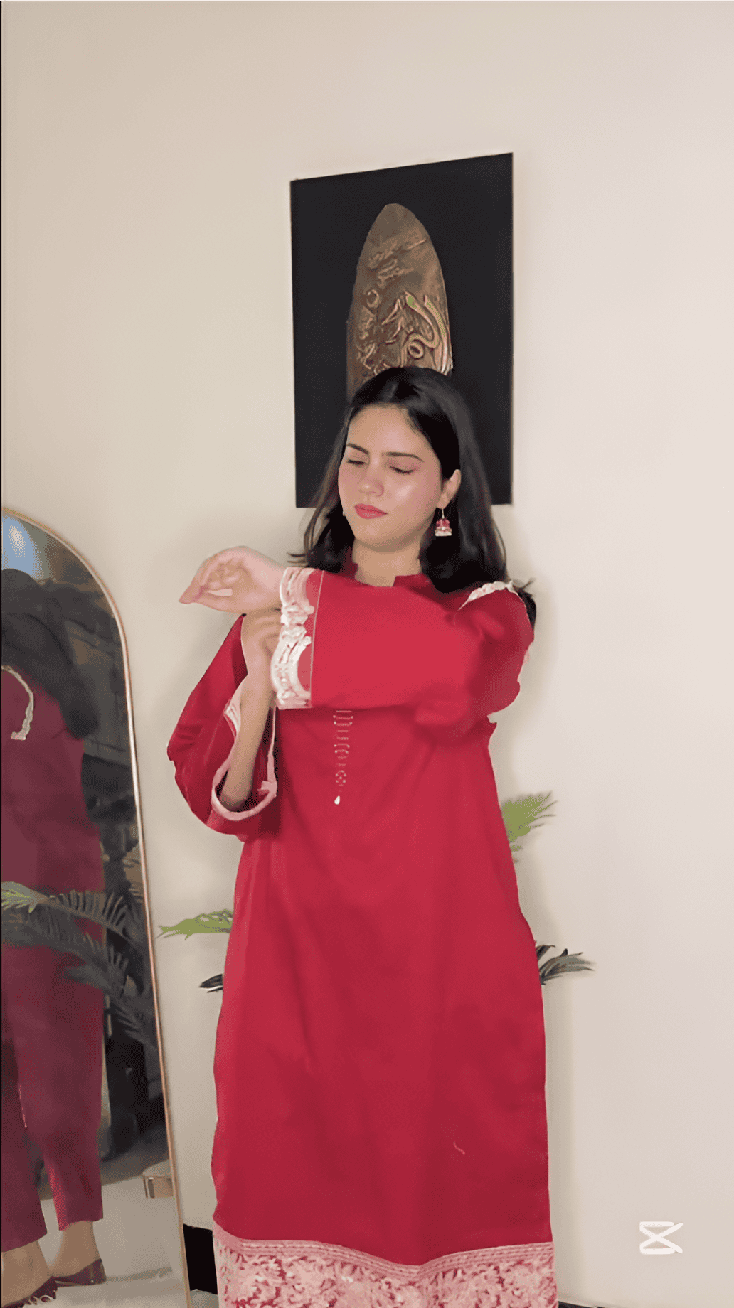 Urban Cut 2 Piece Cotton Embroidered Suit