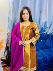 Urban Cut 3 Piece Embroidered Suit