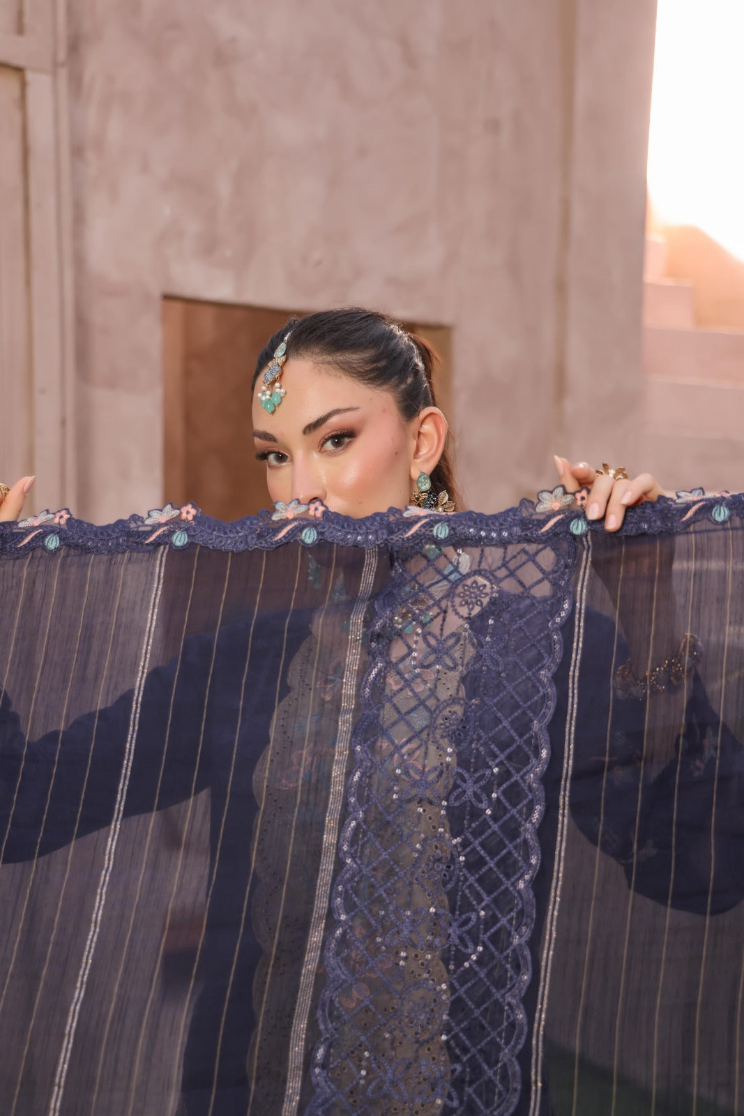 Queen By Dr Haris Unstitched 3 Piece Summer Collection-Que-003