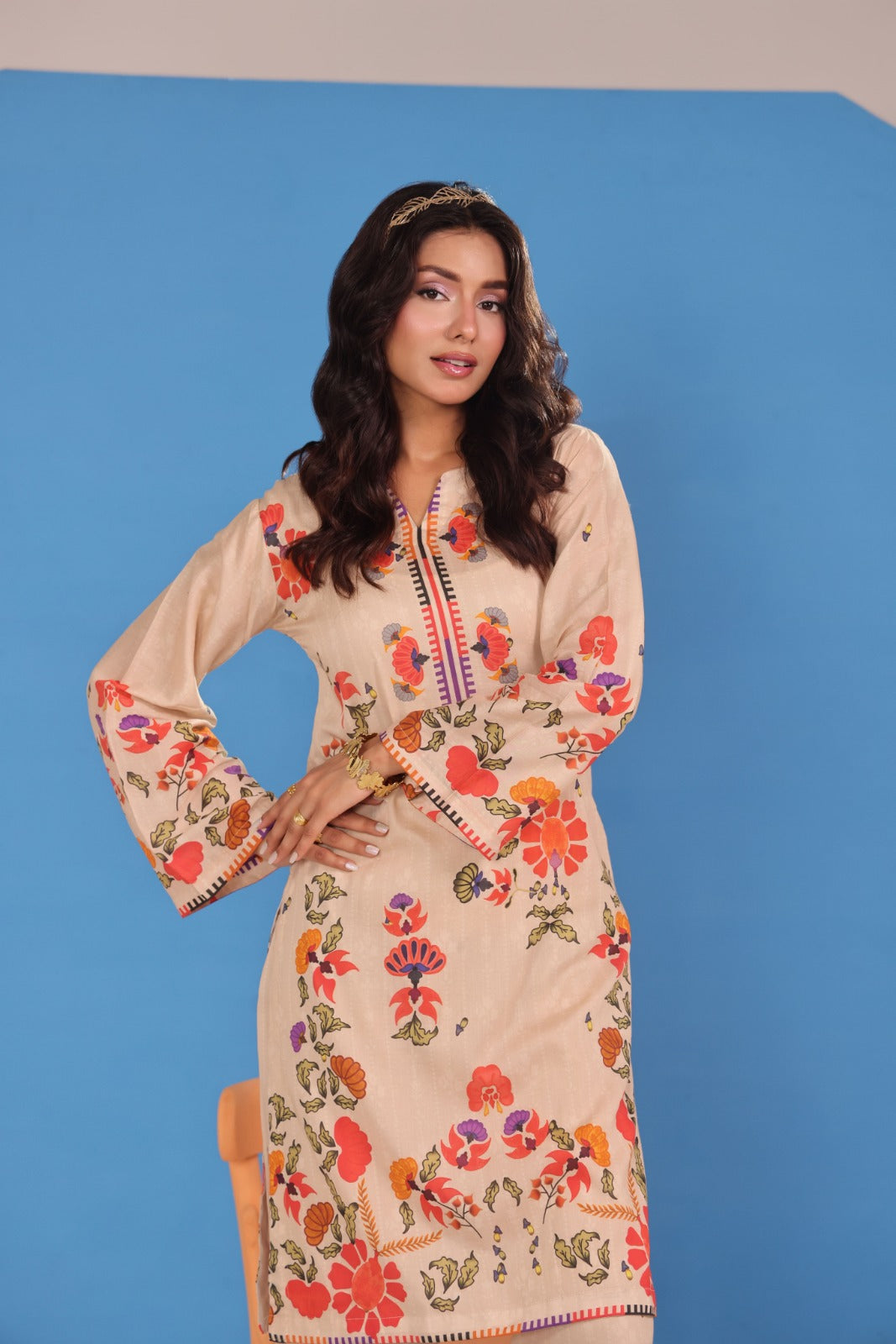 Working Women By Dr Haris Unstitched 2 Piece Vol-03 Collection-Wwd-027