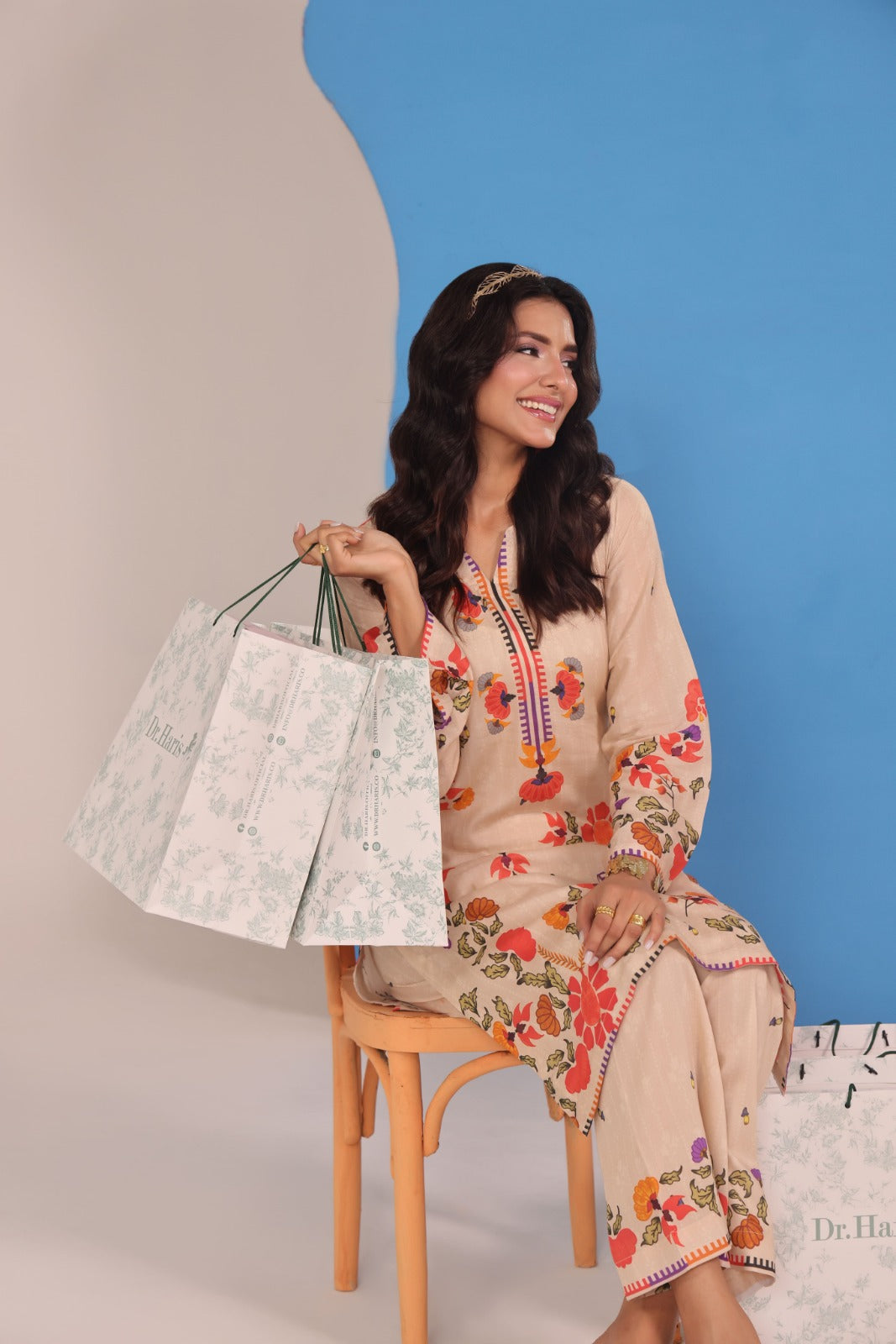 Working Women By Dr Haris Unstitched 2 Piece Vol-03 Collection-Wwd-027