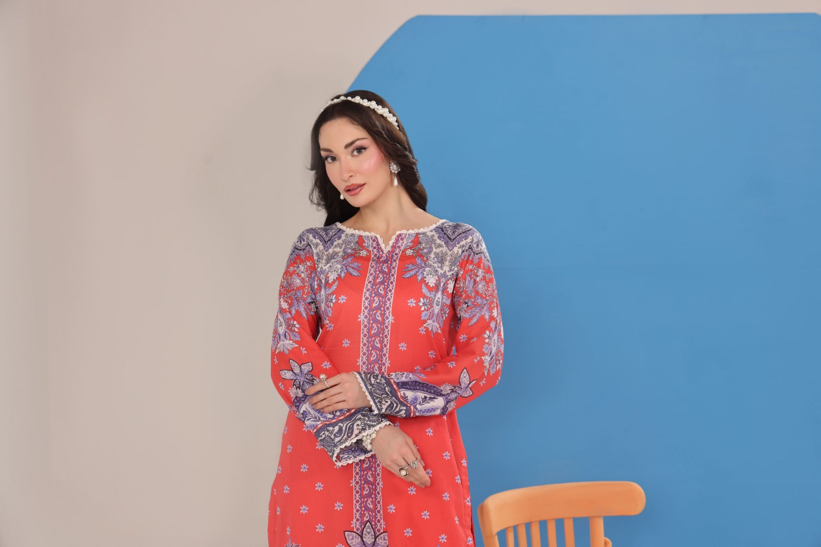 Working Women By Dr Haris Unstitched 2 Piece Vol-03 Collection-Wwd-026