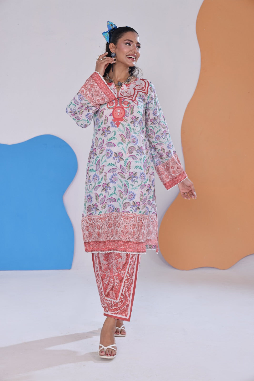 Working Women By Dr Haris Unstitched 2 Piece Vol-03 Collection-Wwd-021