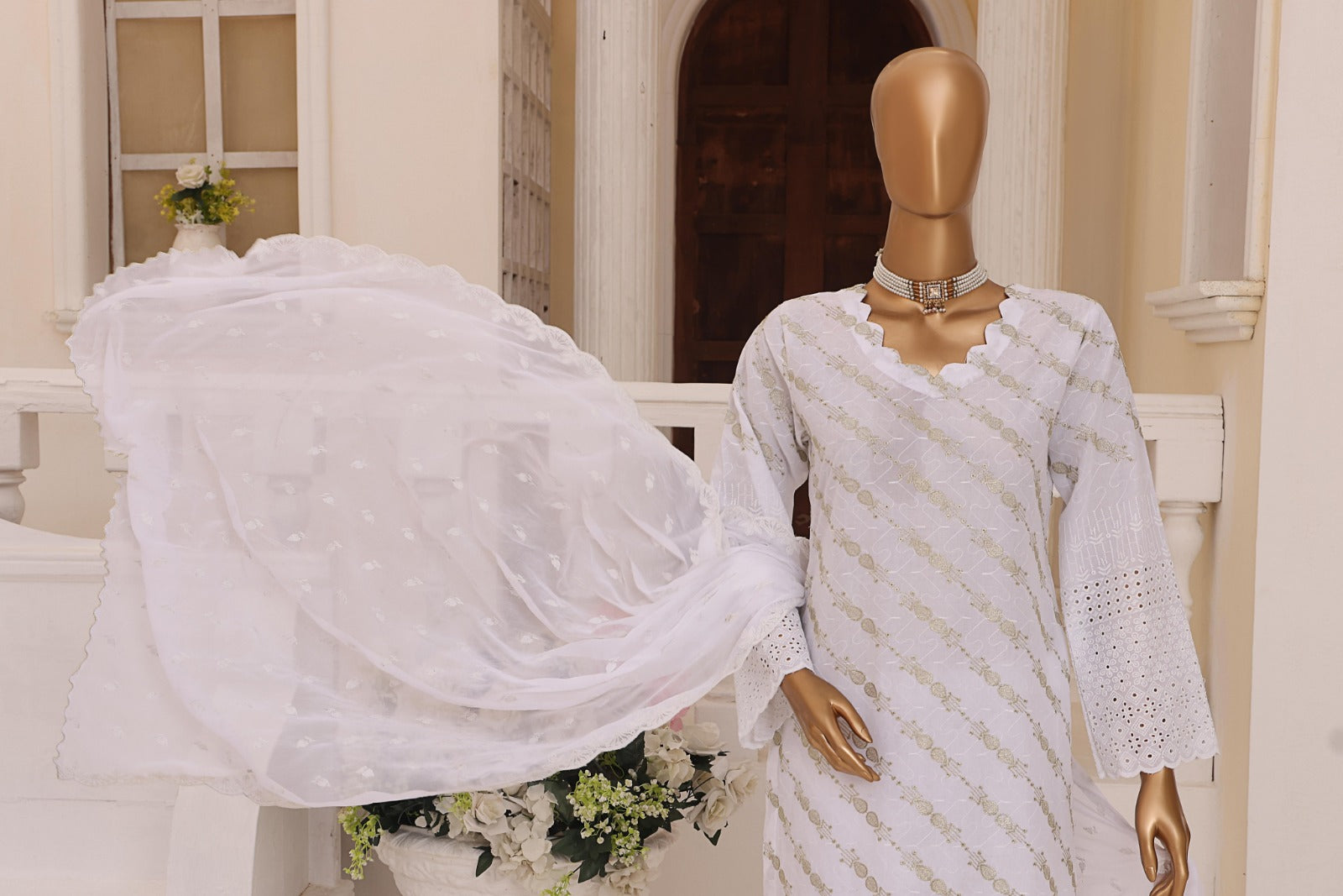 Monochrome By Dr Haris Unstitched 3 Piece Lawn Collection-Mon-001