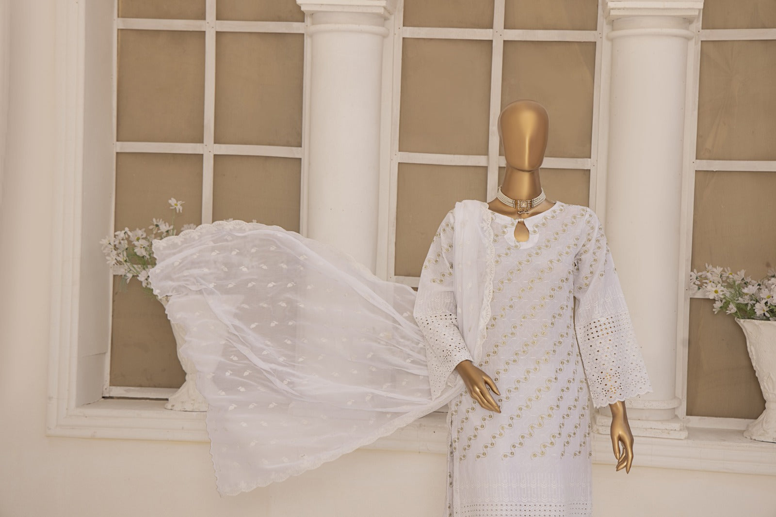 Monochrome By Dr Haris Unstitched 3 Piece Lawn Collection-Mon-001